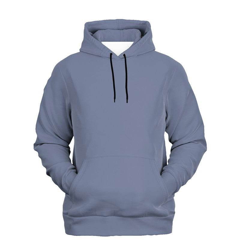 Medium-Light Fully-Muted Indigo Hoodie (I-FM-ML) - Ghost Front