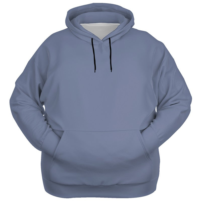 Medium-Light Fully-Muted Indigo Hoodie PLUS (I-FM-ML) - Ghost Front PLUS