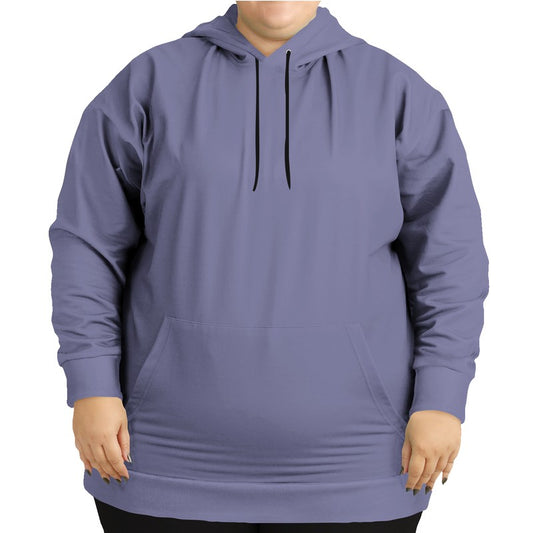 Medium-Light Fully-Muted Indigo Hoodie PLUS (PUI2-FM-ML) - Woman Front PLUS