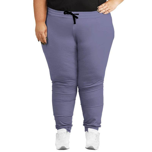 Medium-Light Fully-Muted Indigo Joggers PLUS (PUI2-FM-ML) - Woman Front PLUS