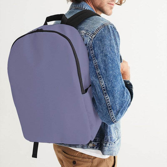 Medium-Light Fully-Muted Indigo Waterproof Backpack (PUI2-FM-ML) - Man CloseUp