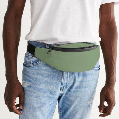 Medium-Light Fully-Muted Lime Belt Bag (GL2-FM-ML) - Man Front CloseUp