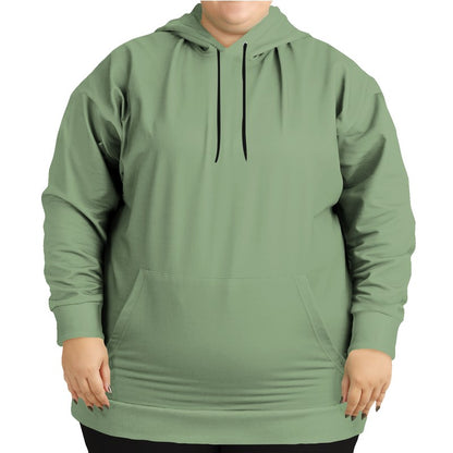 Medium-Light Fully-Muted Lime Hoodie PLUS (GL2-FM-ML) - Woman Front PLUS