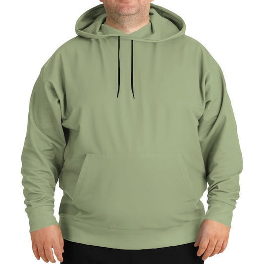 Medium-Light Fully-Muted Lime Hoodie PLUS (L-FM-ML) - Man Front PLUS