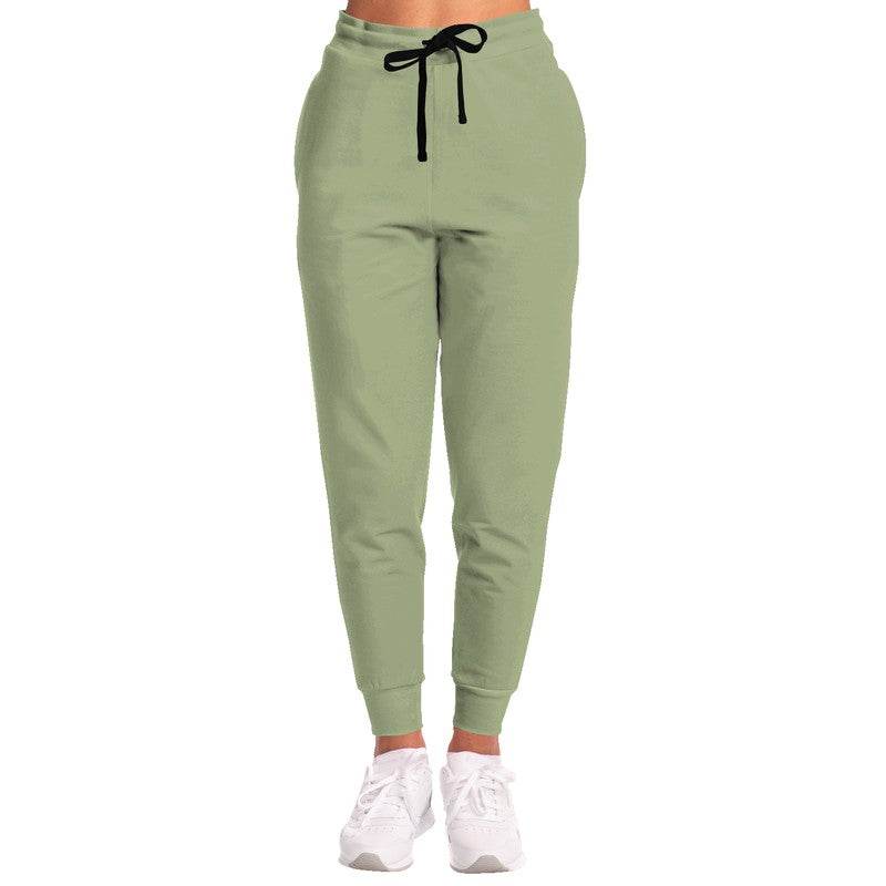 Medium-Light Fully-Muted Lime Joggers (L-FM-ML) - Woman Front