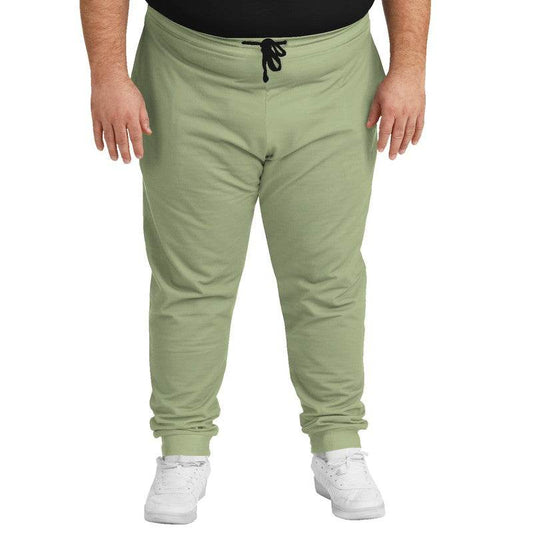 Medium-Light Fully-Muted Lime Joggers PLUS (L-FM-ML) - Man Front PLUS