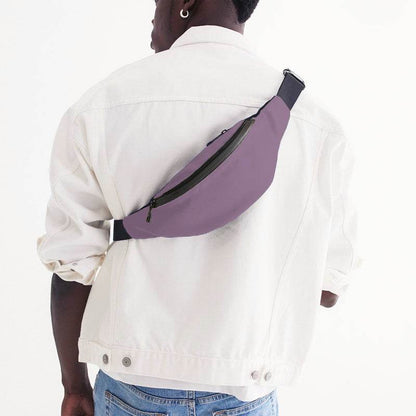 Medium-Light Fully-Muted Magenta Belt Bag (M-FM-ML) - Man Back