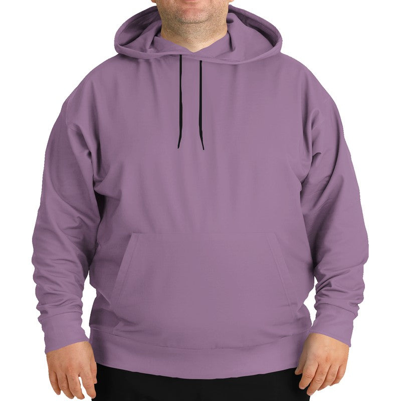 Medium-Light Fully-Muted Magenta Hoodie PLUS (M-FM-ML) - Man Front PLUS