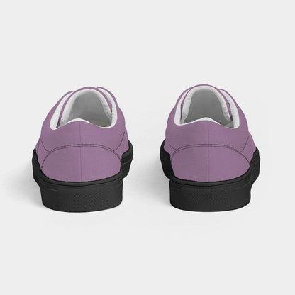 Medium-Light Fully-Muted Magenta Men's Canvas Sneakers (M-FM-ML) - Back