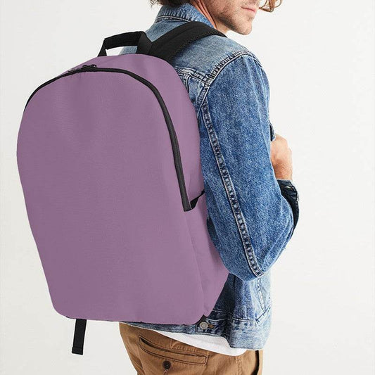 Medium-Light Fully-Muted Magenta Waterproof Backpack (M-FM-ML) - Man CloseUp