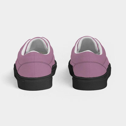 Medium-Light Fully-Muted Magenta Women's Canvas Sneakers (PIM2-FM-ML) - Back