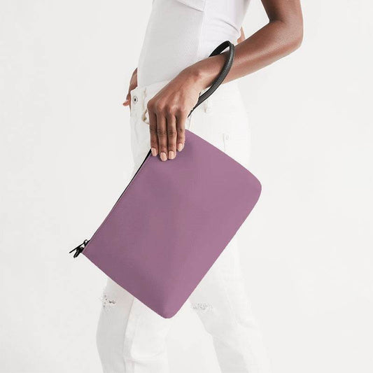 Medium-Light Fully-Muted Magenta Zip Pouch (PIM2-FM-ML) - Side Holding