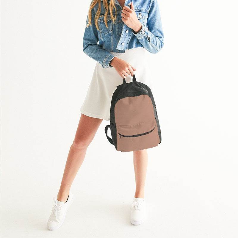 Medium-Light Fully-Muted Orange Canvas Backpack (OR2-FM-ML) - Woman