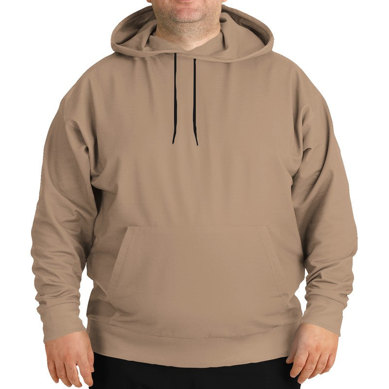 Medium-Light Fully-Muted Orange Hoodie PLUS (O-FM-ML) - Man Front PLUS