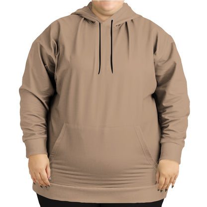 Medium-Light Fully-Muted Orange Hoodie PLUS (O-FM-ML) - Woman Front PLUS