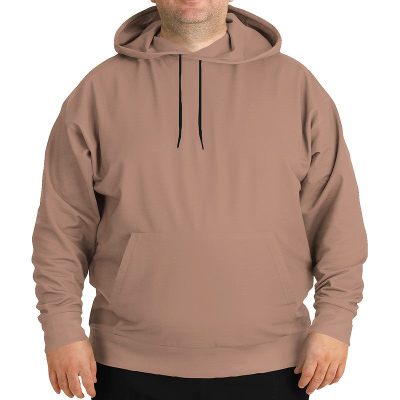 Medium-Light Fully-Muted Orange Hoodie PLUS (OR2-FM-ML) - Man Front PLUS