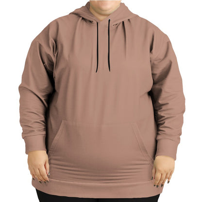 Medium-Light Fully-Muted Orange Hoodie PLUS (OR2-FM-ML) - Woman Front PLUS