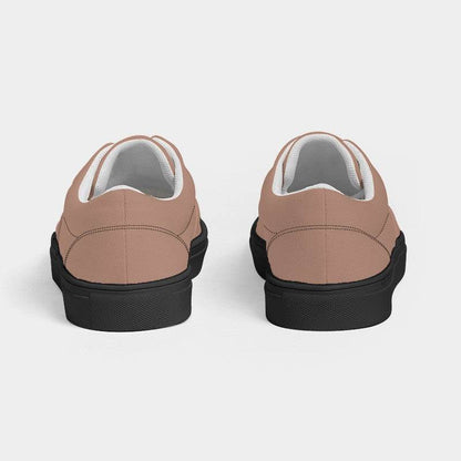 Medium-Light Fully-Muted Orange Women's Canvas Sneakers (OR2-FM-ML) - Back