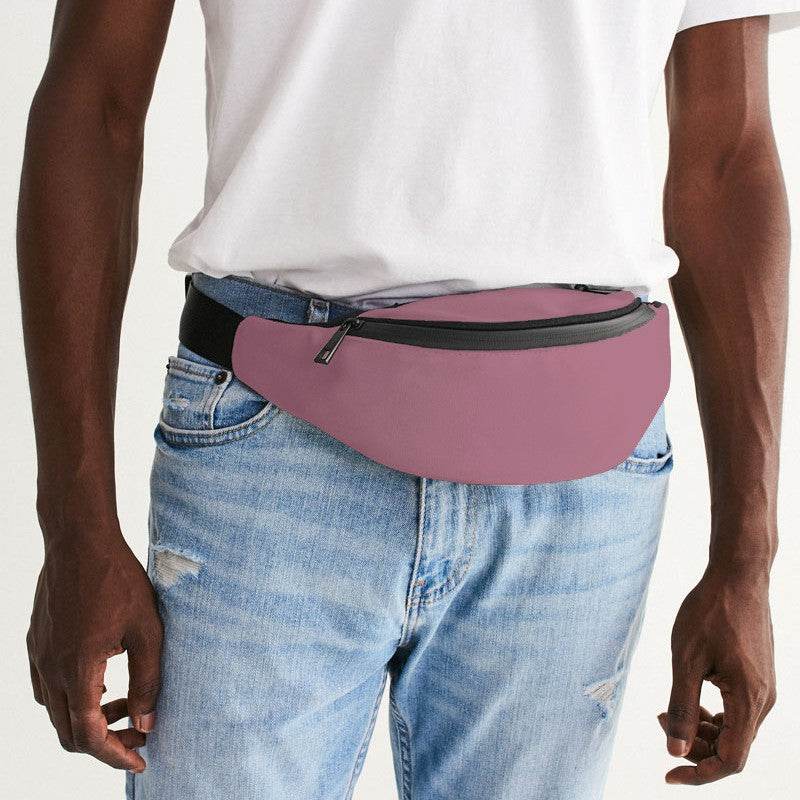 Medium-Light Fully-Muted Pink Belt Bag (PI-FM-ML) - Man Front CloseUp