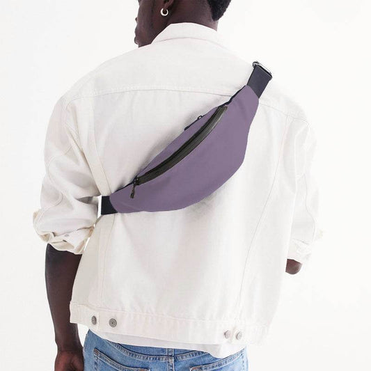 Medium-Light Fully-Muted Purple Belt Bag (MPU2-FM-ML) - Man Back