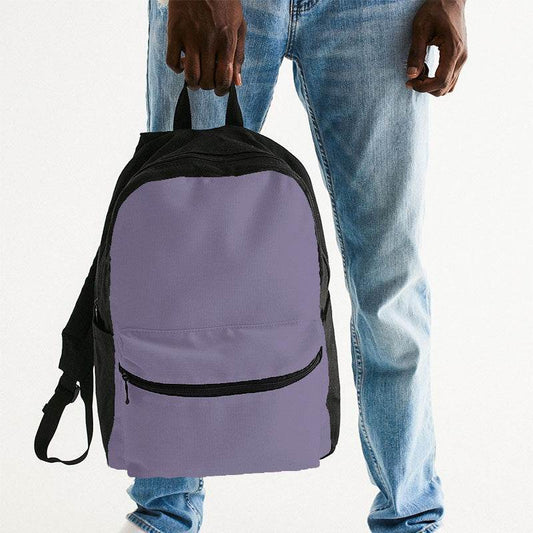 Medium-Light Fully-Muted Purple Canvas Backpack (PU-FM-ML) - Man Holding