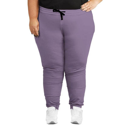 Medium-Light Fully-Muted Purple Joggers PLUS (MPU2-FM-ML) - Woman Front PLUS
