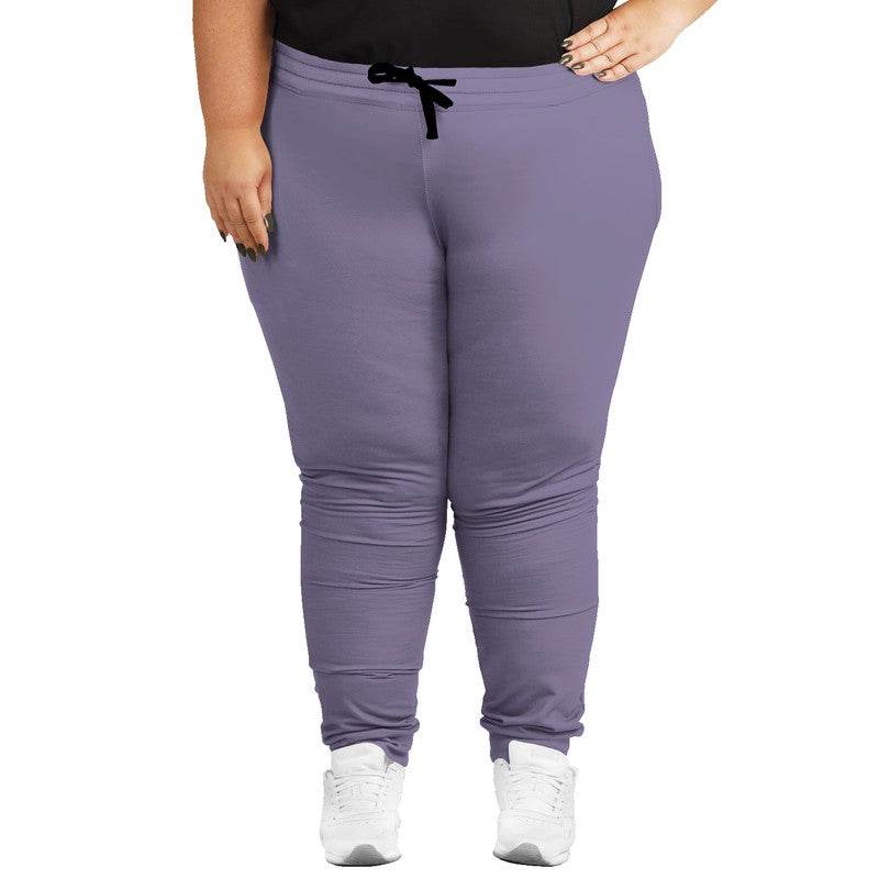 Medium-Light Fully-Muted Purple Joggers PLUS (PU-FM-ML) - Woman Front PLUS