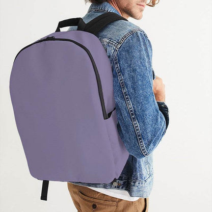 Medium-Light Fully-Muted Purple Waterproof Backpack (PU-FM-ML) - Man CloseUp