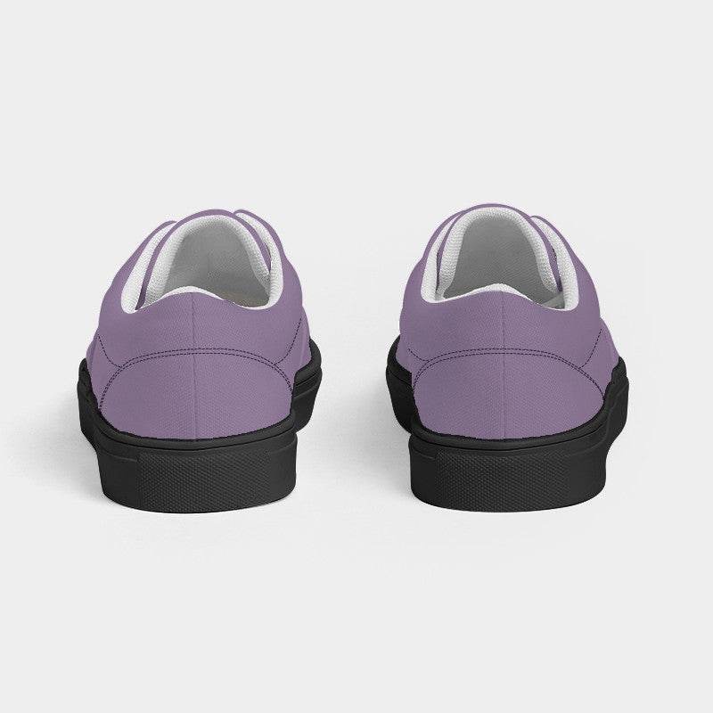 Medium-Light Fully-Muted Purple Women's Canvas Sneakers (MPU2-FM-ML) - Back