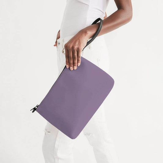 Medium-Light Fully-Muted Purple Zip Pouch (MPU2-FM-ML) - Side Holding