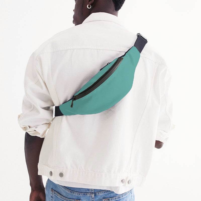 Medium-Light Medium Blue-Green Belt Bag (CBG3-ME-ML) - Man Back