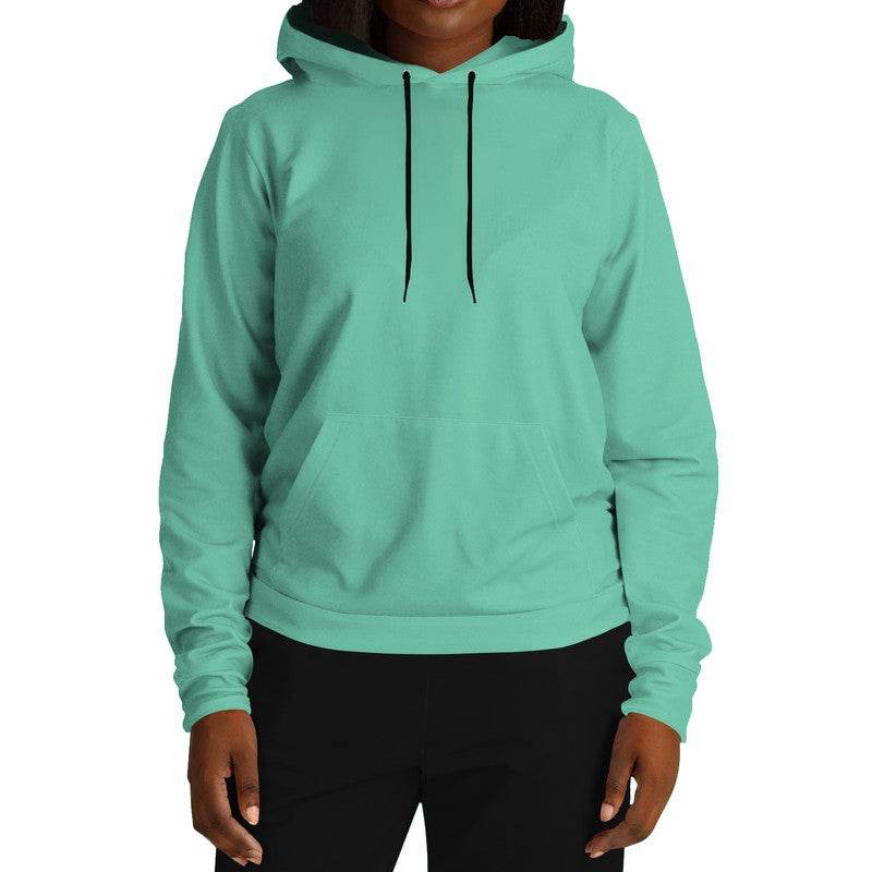 Medium-Light Medium Blue-Green Hoodie (BGG1-ME-ML) - Woman Front
