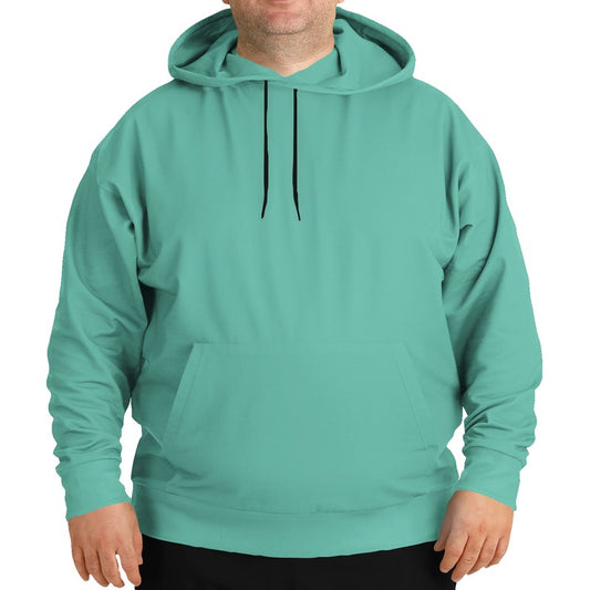 Medium-Light Medium Blue-Green Hoodie PLUS (BG-ME-ML) - Man Front PLUS