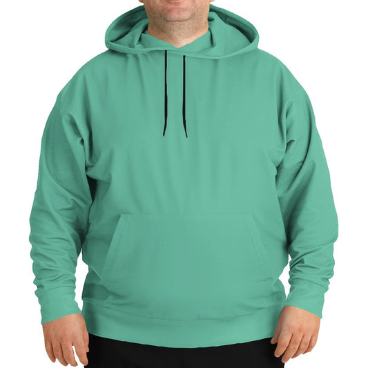 Medium-Light Medium Blue-Green Hoodie PLUS (BGG1-ME-ML) - Man Front PLUS