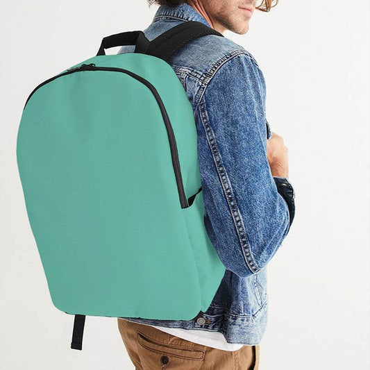 Medium-Light Medium Blue-Green Waterproof Backpack (BG-ME-ML) - Man CloseUp