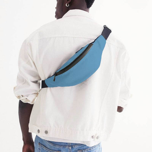Medium-Light Medium Blue Belt Bag (B-ME-ML) - Man Back