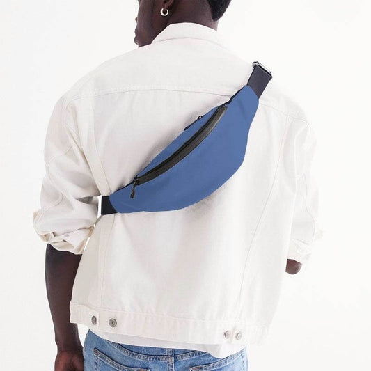 Medium-Light Medium Blue Belt Bag (IB1-ME-ML) - Man Back