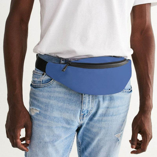 Medium-Light Medium Blue Belt Bag (IB1-ME-ML) - Man Front CloseUp