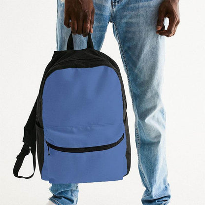 Medium-Light Medium Blue Canvas Backpack (IB1-ME-ML) - Man Holding