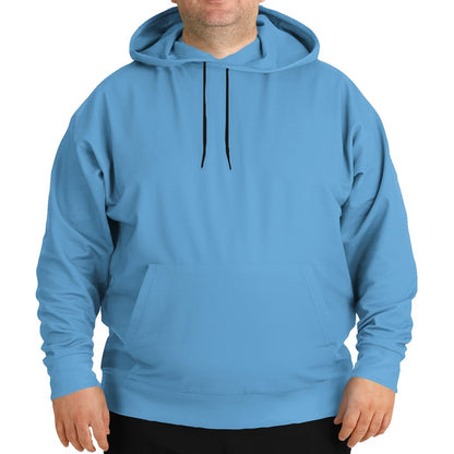 Medium-Light Medium Blue Hoodie PLUS (B-ME-ML) - Man Front PLUS