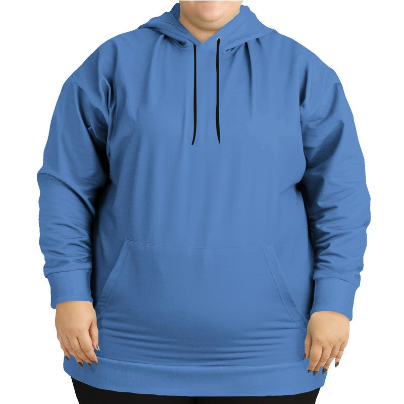 Medium-Light Medium Blue Hoodie PLUS (IB2-ME-ML) - Woman Front PLUS