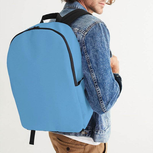 Medium-Light Medium Blue Waterproof Backpack (B-ME-ML) - Man CloseUp