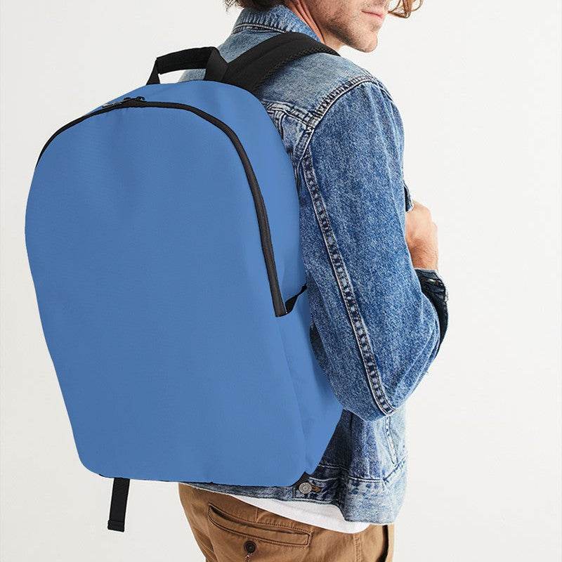 Medium-Light Medium Blue Waterproof Backpack (IB2-ME-ML) - Man CloseUp