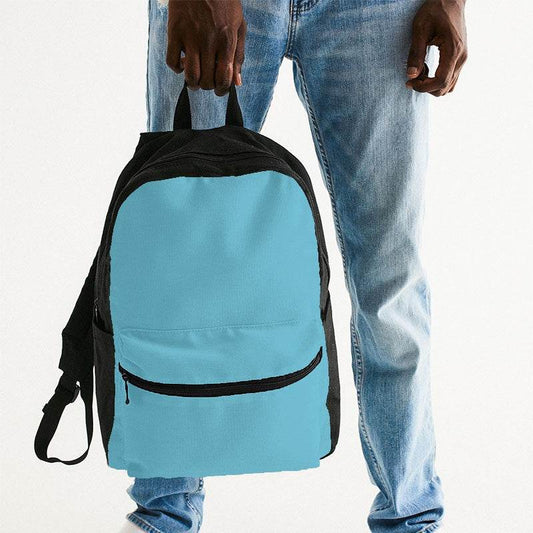 Medium-Light Medium Cyan Canvas Backpack (BC3-ME-ML) - Man Holding