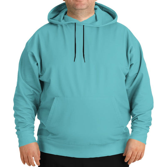 Medium-Light Medium Cyan Hoodie PLUS (CBG1-ME-ML) - Man Front PLUS