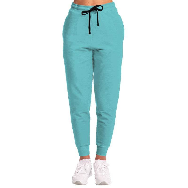 Medium-Light Medium Cyan Joggers (CBG1-ME-ML) - Woman Front