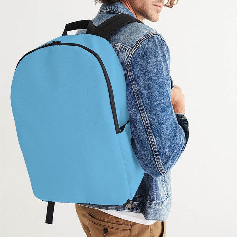 Medium-Light Medium Cyan Waterproof Backpack (BC1-ME-ML) - Man CloseUp