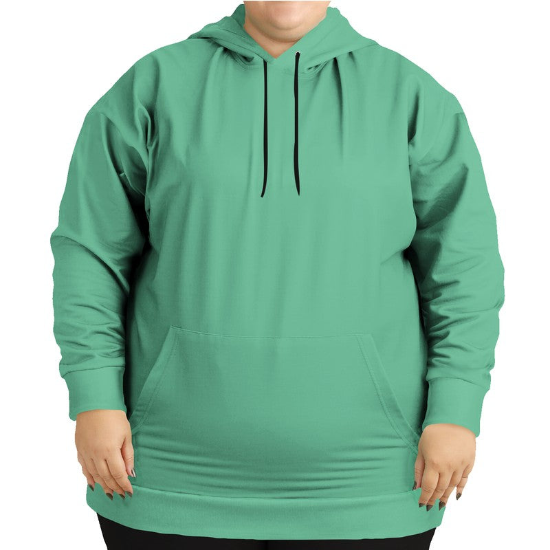 Medium-Light Medium Green Hoodie PLUS (BGG2-ME-ML) - Woman Front PLUS