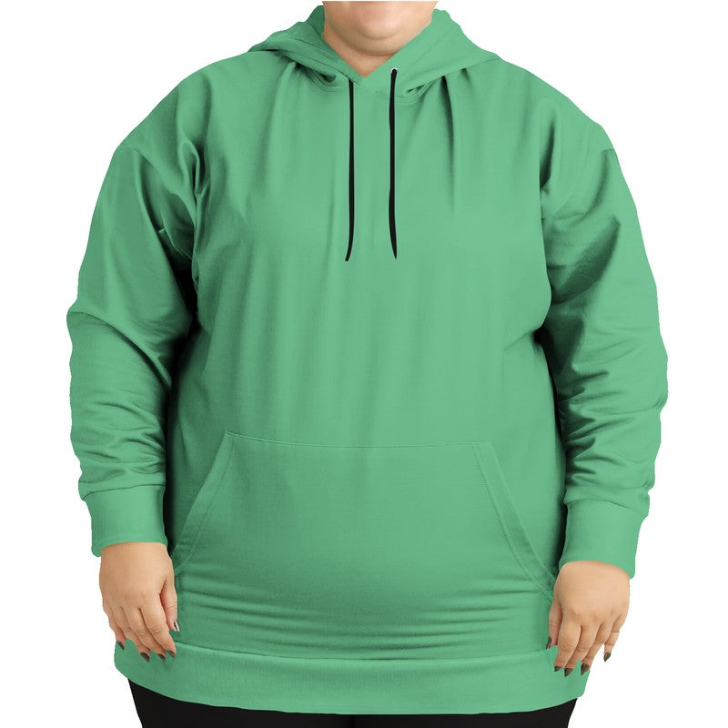 Medium-Light Medium Green Hoodie PLUS (BGG3-ME-ML) - Woman Front PLUS
