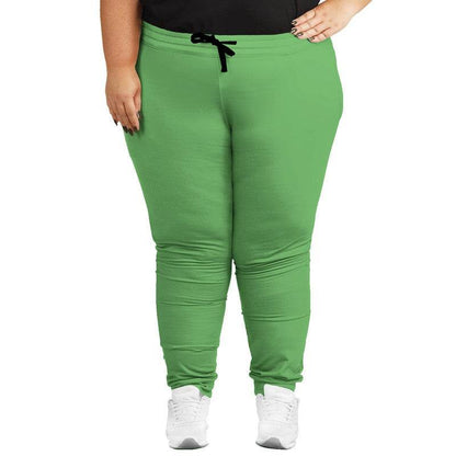 Medium-Light Medium Green Joggers PLUS (GL1-ME-ML) - Woman Front PLUS